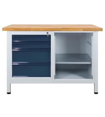 ADB Werkbank "Premium" mit 4 Schubladen, B 1200 x T 600 x H 840 mm