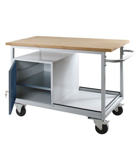 ADB Tischwagen Eko, 1Tür, L1300xB600xH850mm, RAL..