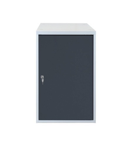 ADB Stahlblechschrank, 1 Tür, H800xB530xT700mm, 2 Fachböden
