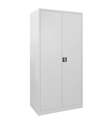 Flügeltürenschrank H 1950 x B 920 x T 600 mm, RAL 7035