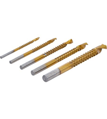 HSS-Fräsbohrer-Satz | titan-nitriert | 3 - 8 mm ..