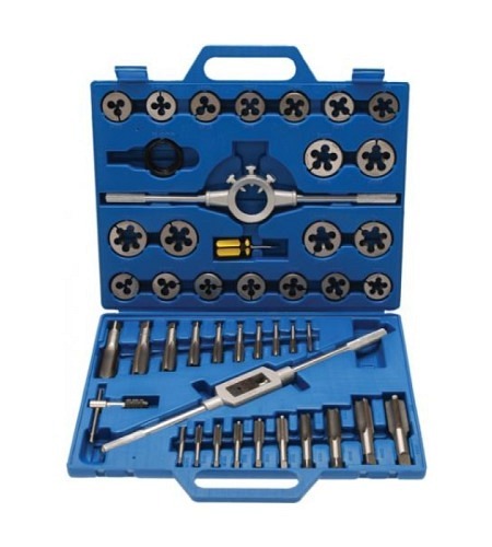 Gewindeschneid-Satz | Zoll | 1/4" - 1" | 45-tlg.