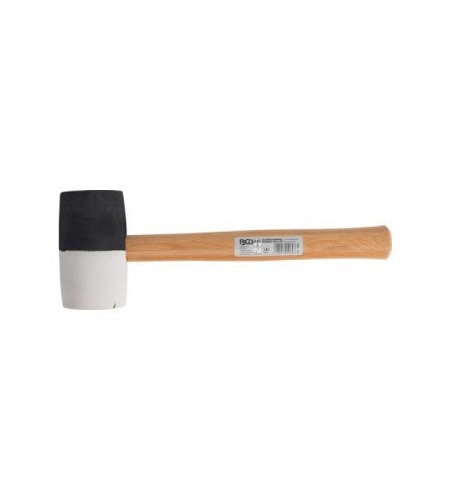 Gummihammer | Hickory-Stiel | schwarz-weisser Kopf Ø 63 mm