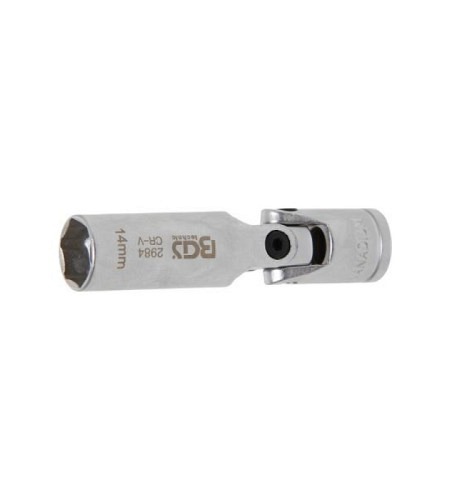 Glühkerzen-Gelenk-Einsatz Sechskant | Antrieb Innenvierkant 10 mm (3/8") | SW 14 mm