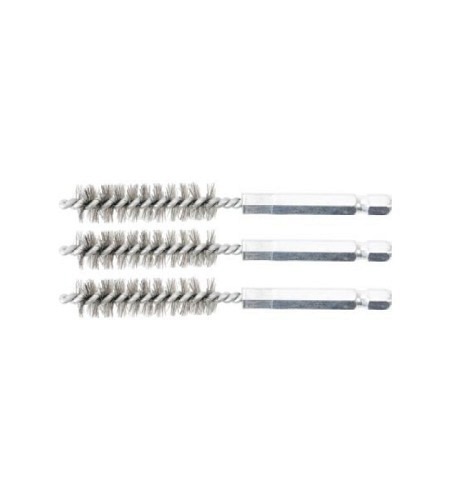 Stahlbürste | 12 mm | Antrieb Außensechskant 6,3 mm (1/4") | 3-tlg.