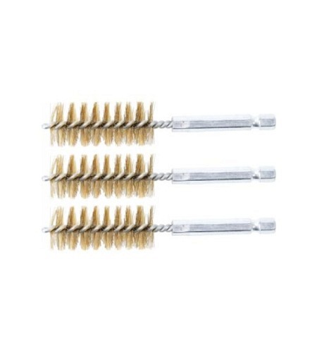 Messingbürste | 19 mm | Antrieb Außensechskant 6,3 mm (1/4") | 3-tlg.