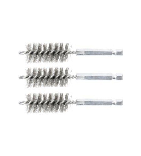 Stahlbürste | 19 mm | Antrieb Außensechskant 6,3 mm (1/4") | 3-tlg.