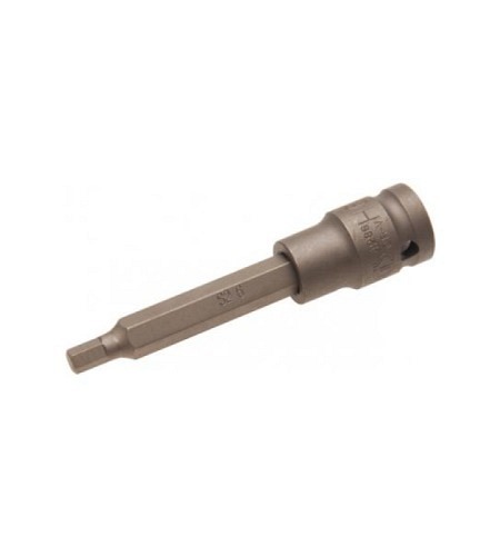 Kraft-Bit-Einsatz | Länge 100 mm  | Antrieb Innenvierkant 12,5 mm (1/2") | Innensechskant 6 mm