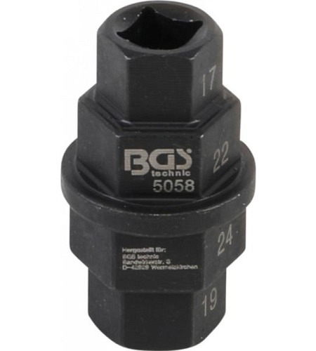 Motorrad-Spezial-Einsatz | 10 mm (3/8") | 17 - 19 - 22 - 24 mm