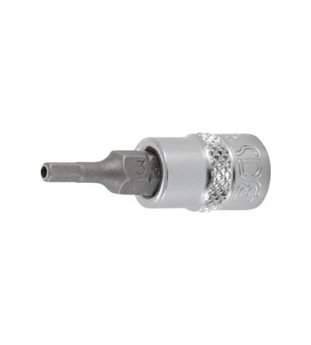 Bit-Einsatz | Antrieb Innenvierkant 6,3 mm (1/4") | Innensechskant mit Bohrung 3 mm