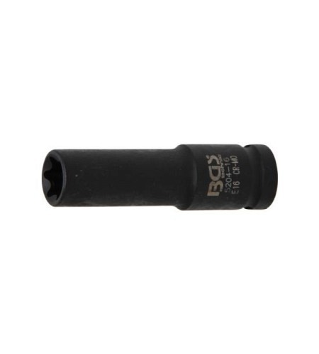 Kraft-Steckschlüssel-Einsatz E-Profil, tief | Antrieb Innenvierkant 12,5 mm (1/2") | SW E16