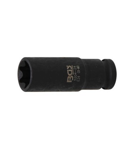 Kraft-Steckschlüssel-Einsatz E-Profil, tief | Antrieb Innenvierkant 12,5 mm (1/2") | SW E24