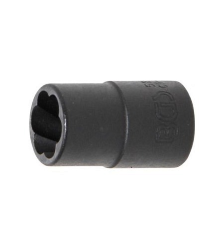 Spezial-Steckschlüssel-Einsatz / Schraubenausdreher | Antrieb Innenvierkant 10 mm (3/8") | SW 12 mm