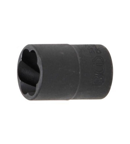 Spezial-Steckschlüssel-Einsatz / Schraubenausdreher | Antrieb Innenvierkant 10 mm (3/8") | SW 16 mm