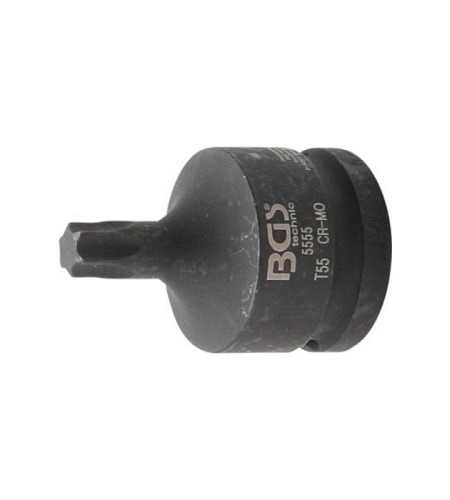 Kraft-Bit-Einsatz | Antrieb Innenvierkant 20 mm (3/4") | T-Profil (für Torx) T55