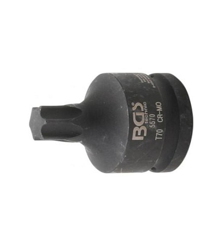 Kraft-Bit-Einsatz | Antrieb Innenvierkant 20 mm (3/4") | T-Profil (für Torx) T70