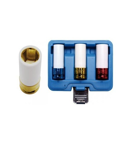 Kraft-Schoneinsatz-Satz | Antrieb Innenvierkant 12,5 mm (1/2") | SW 17 / 19 / 21 mm | 3-tlg.