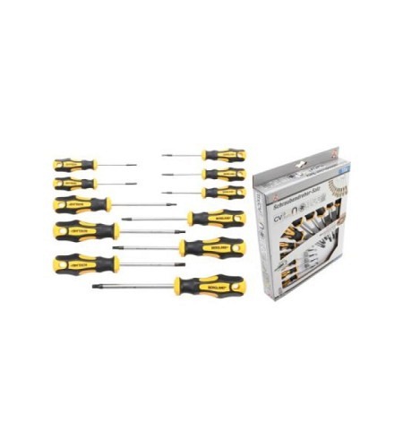 Schraubendreher-Satz | T-Profil (für Torx) T6 - T40 | 11-tlg.