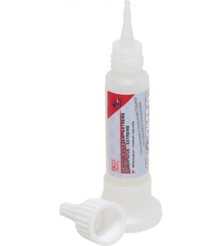 Sekundenkleber | mittelviskos | Flasche mit Standfuss 25 g