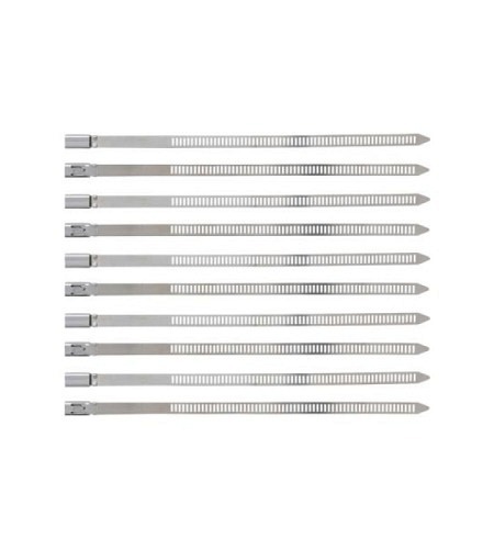 Kabelbinder-Sortiment | Edelstahl | rostfrei | 7,0 x 200 mm | 10-tlg.