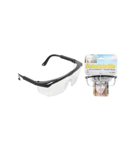 Schutzbrille mit verstellbarem Bügel | transparent