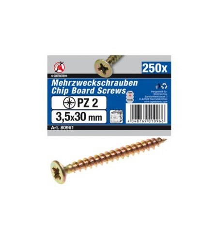 Mehrzweckschrauben | Kreuzschlitz PZ2 | 3,5 x 30 mm | 250 Stück
