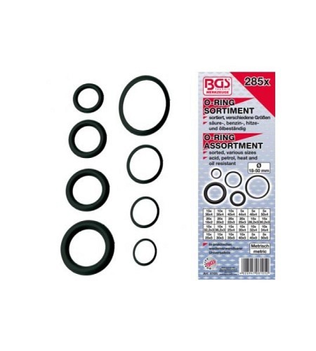 O-Ring-Sortiment | XXL | Ø 18 - 50 mm | 285-tlg.