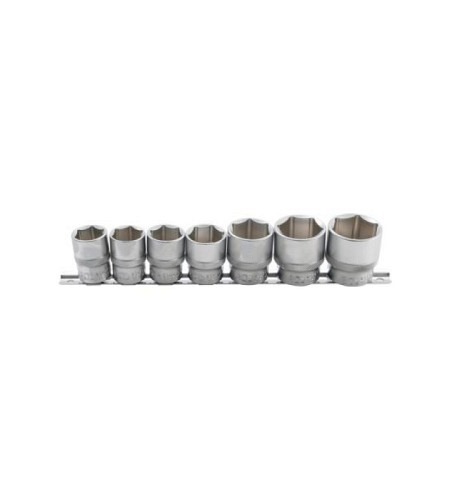 Steckschlüssel-Einsatz-Satz, Sechskant | Antrieb Innenvierkant 12,5 mm (1/2") | SW 20 - 32 mm | 7-tlg.