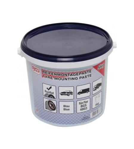 Reifenmontagepaste für Run-Flat-Reifen | blau | 5 kg Eimer