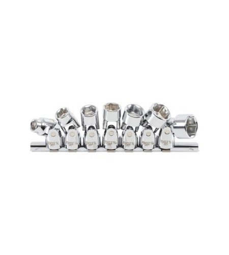 Gelenk-Steckschlüssel-Satz | Antrieb Innenvierkant 10 mm (3/8") | SW 3/8" - 3/4" mm | Zollgrössen | 7-tlg.